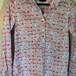 J Crew Liberty London Art Matilda Top